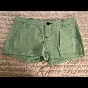 Sz. 0 Green Express Shorts- brand new w/ tags!